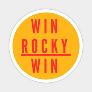 win rocky win Magnet